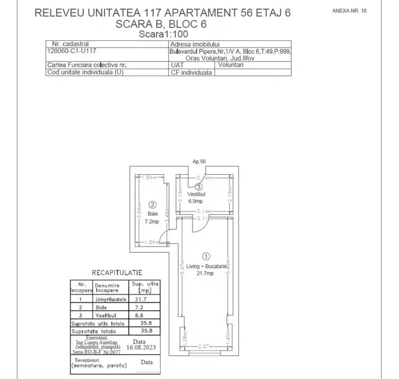 Pipera Garsoniera Mobilata&Utilata  Ivory Residence  Zona Business